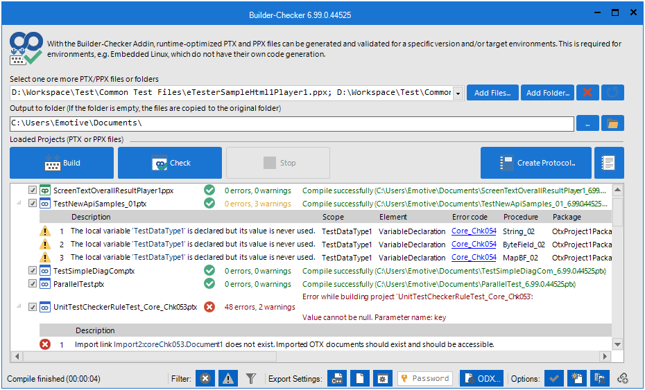 Builder Checker Utility