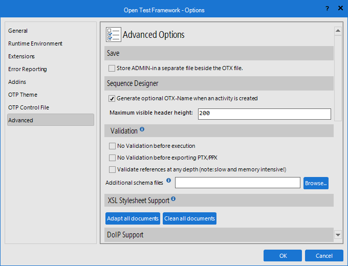 The Advanced Settings