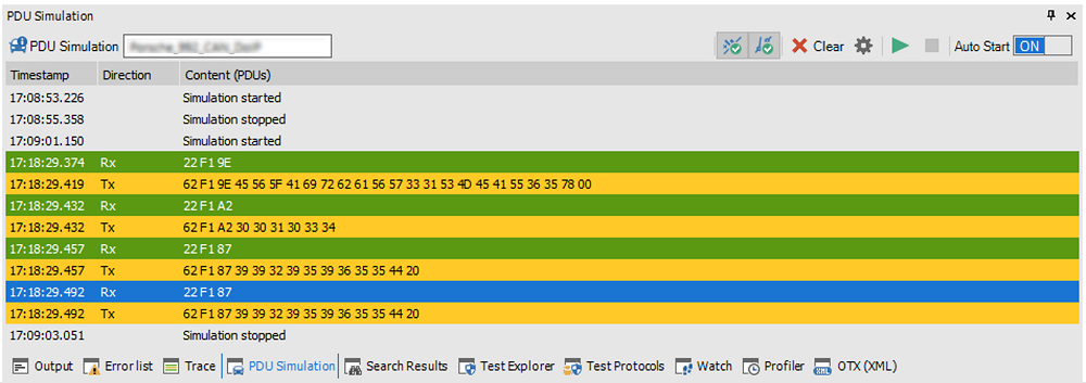 In-Built PDU Simulation