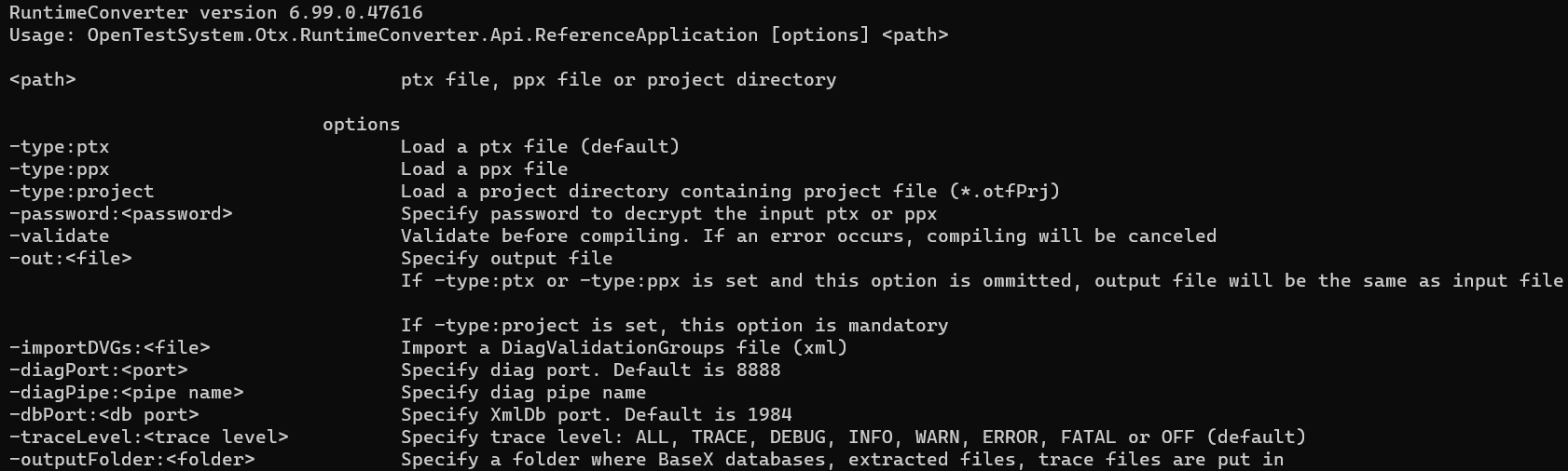 Runtime Converter Usage