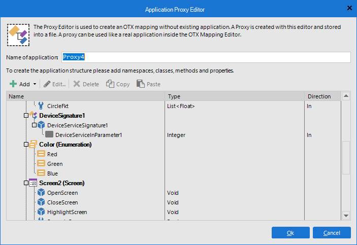 Proxy-Editor to use as a none existing implementation